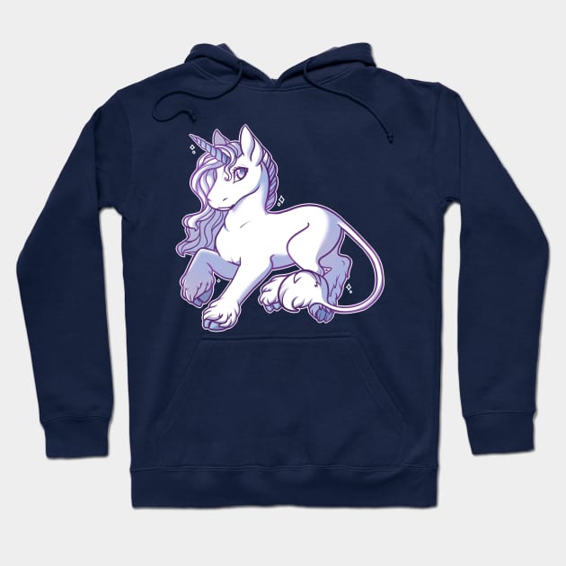 Fluffy Unicorn Hoodie by leashonlife